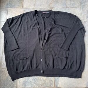 Y2K Joyce Leslie Oversize Slouchy Sweater‎ M/L Black Off Shoulder Grunge School